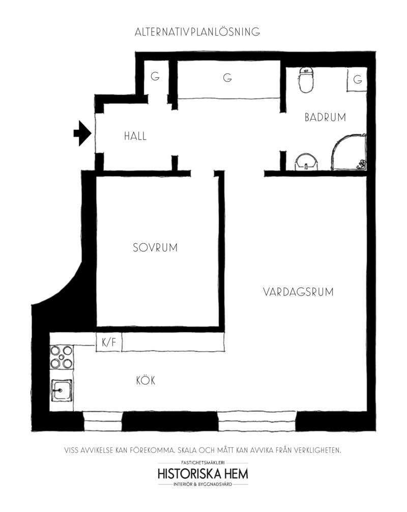 Planritning, Krukmakargatan 31B