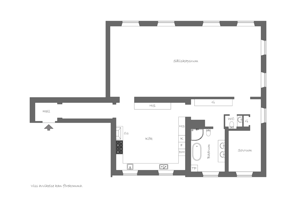 Planritning, Lennartsnäs Slott 1