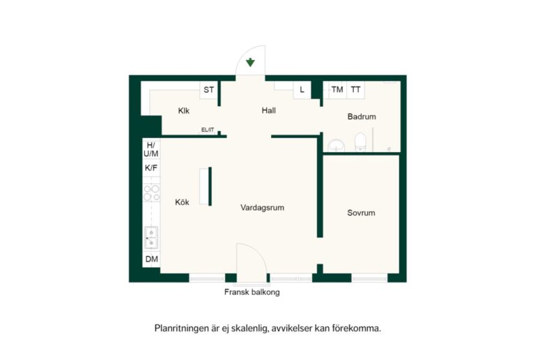 Planritning, Marieviksgatan 43