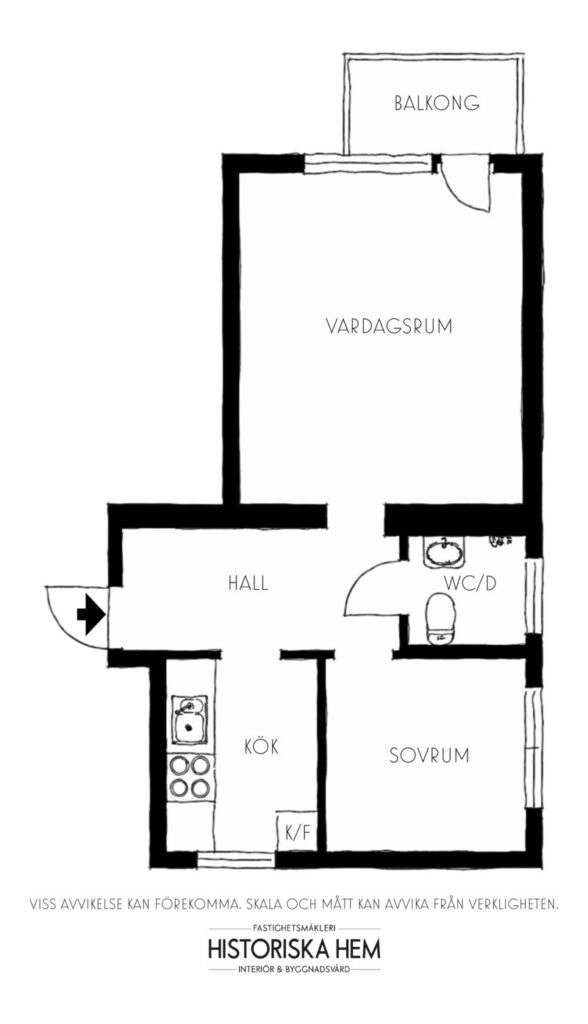 Planritning, Hägerstensvägen 223, 1303