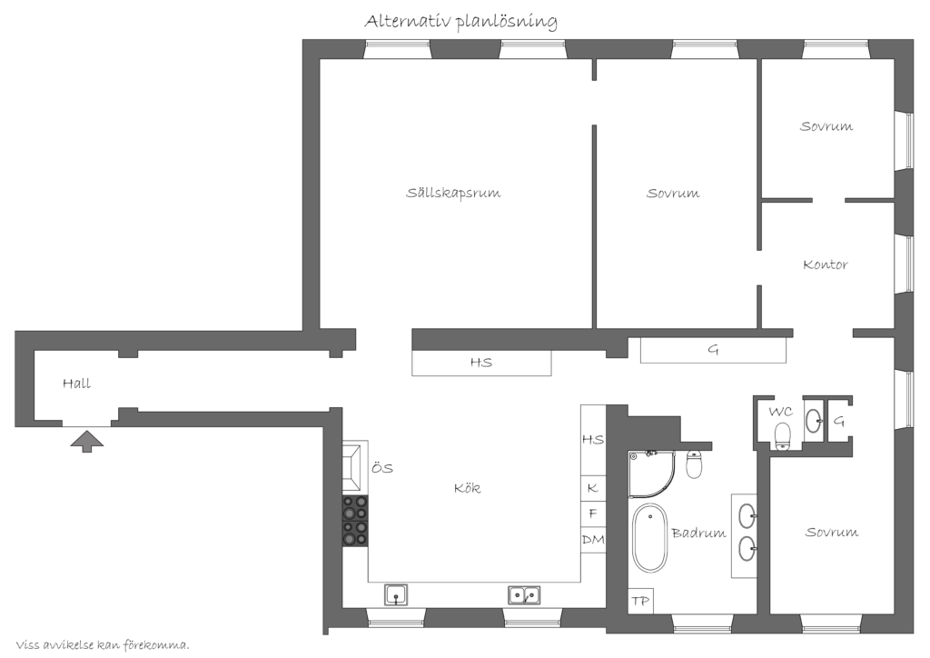 Planritning, Lennartsnäs Slott 1