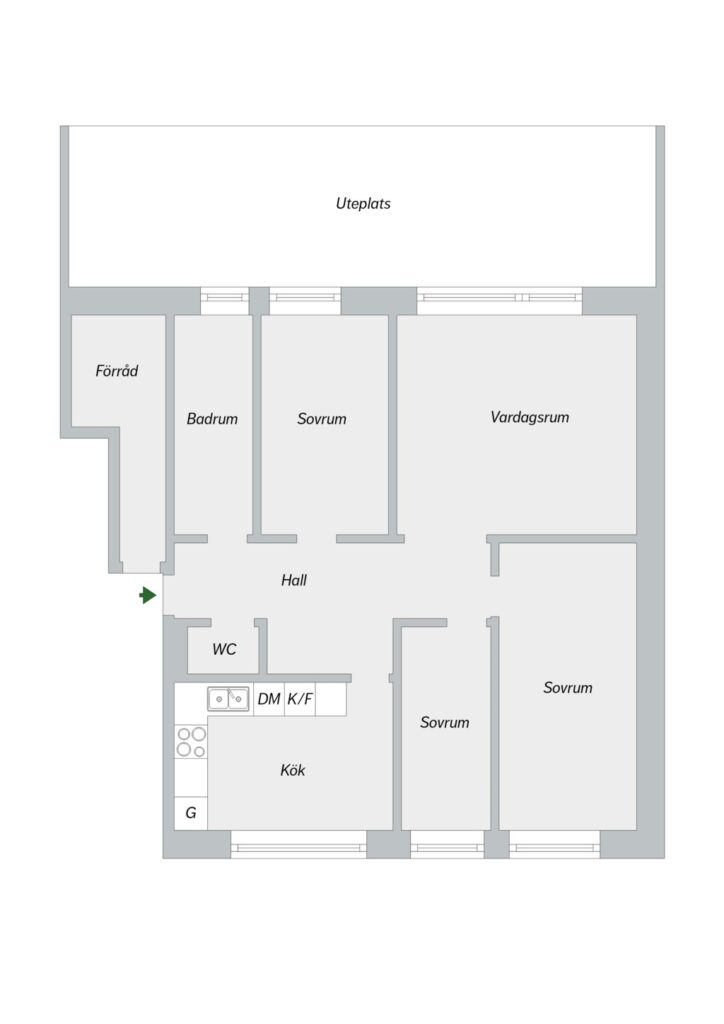 Planritning, Tomtbergavägen 355, MARKPLAN