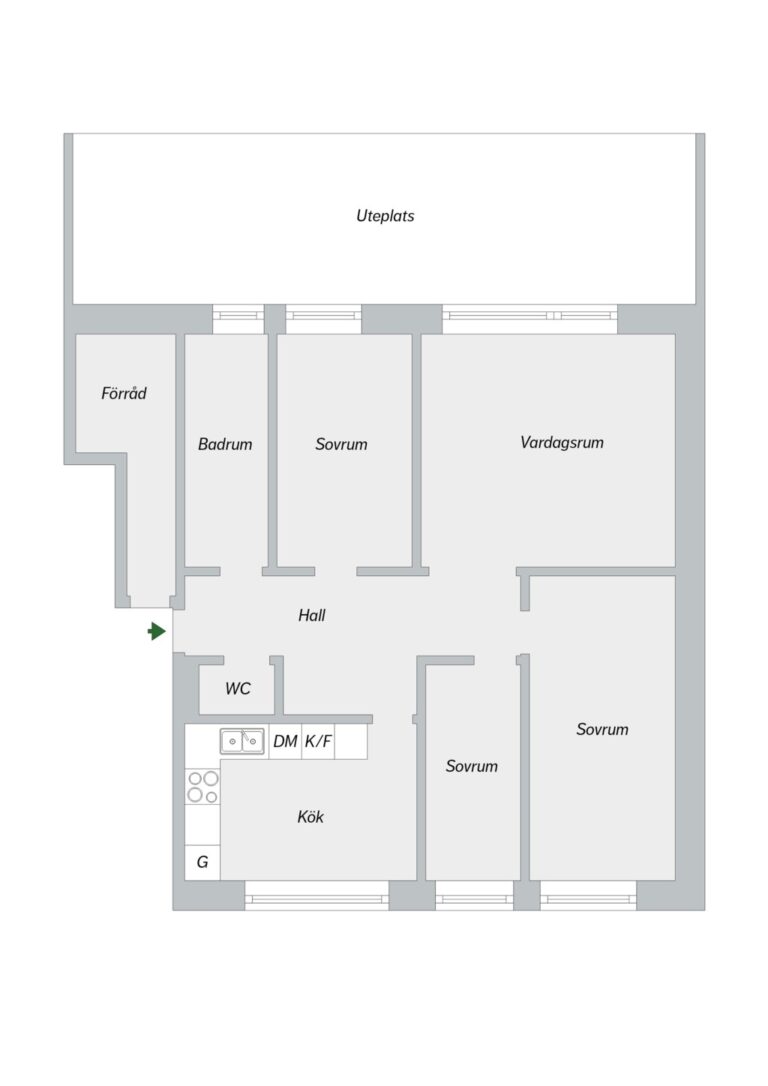 Planritning, Tomtbergavägen 355, MARKPLAN